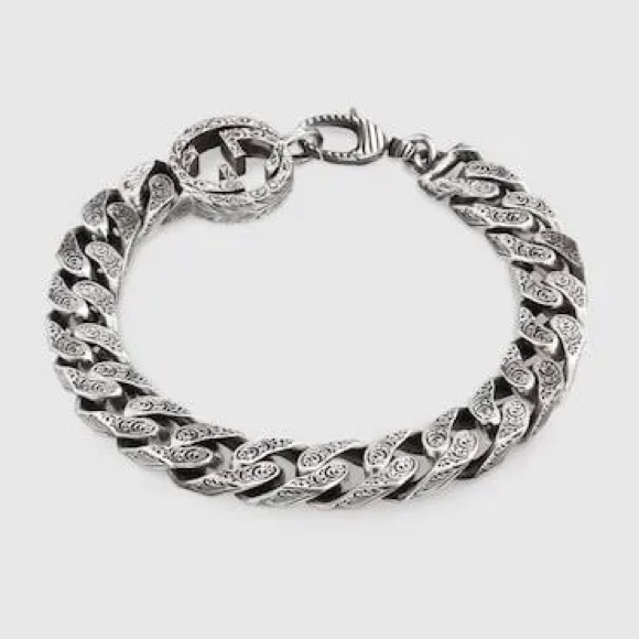 NWT Men’s Gucci Interlocking G Chain Bracelet 8.5” - Picture 8 of 17